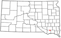 Location of Scotland, South Dakota