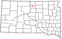 Location of Selby, South Dakota