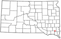 Location of Viborg, South Dakota
