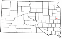 Location of Volga, South Dakota