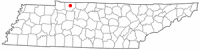 Location in Montgomery County and the state of Tennessee