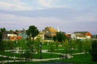 Downtown Cookeville, viewed from Dogwood Park