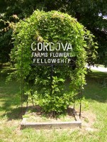 Cordova TN Farms Flowers Fellowship sign