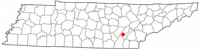 Location of Dayton, Tennessee