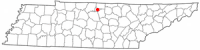 Location of Hartsville, Tennessee