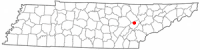 Location of Kingston, Tennessee
