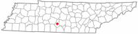 Location of Lewisburg, Tennessee
