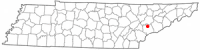 Location of Maryville, Tennessee