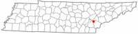 Location of Sweetwater, Tennessee