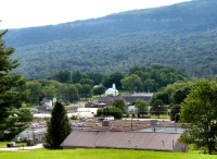 View of Whitwell with the Cumberland Plateau in the background