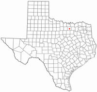 Location of Corinth, Texas