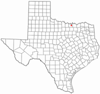 Location of Gainesville, Texas