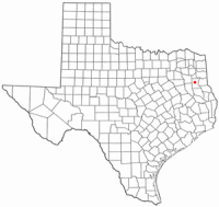 Location of Henderson, Texas