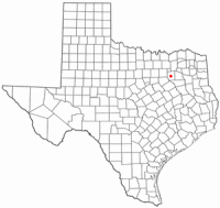 Location of Kaufman, Texas