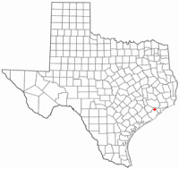 Location of Manvel, Texas