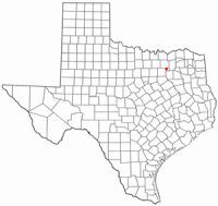 Location of Rockwall, Texas