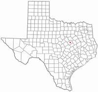 Location of Waco, Texas