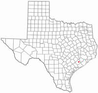 Location of Wharton, Texas