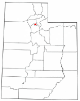 Location of Bountiful, Utah