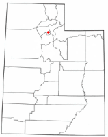 Location of Centerville, Utah
