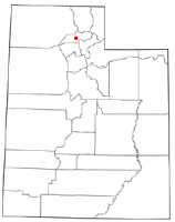Location of Ogden, Utah