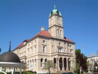 Rockingham County Courthouse in Court Square in downtown Harrisonburg