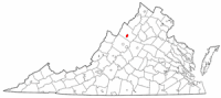 Location in Virginia