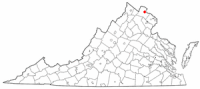 Location of Leesburg, Virginia
