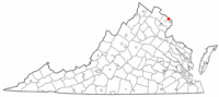 Location of McLean in the state of Virginia.