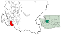 Location of Auburn, Washington