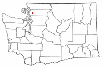 Location of Burlington in Washington State