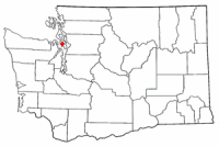Location of Freeland, Washington