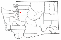 Location of Lake Stevens, Washington