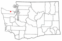 Location of Port Angeles, Washington