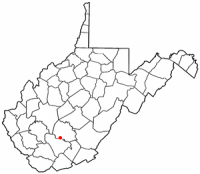 Location of Mount Hope, West Virginia