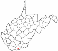 Location of Princeton, West Virginia