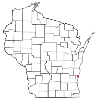 Location of Belgium (town), Wisconsin