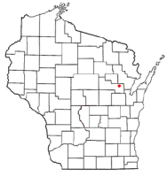 Location of Cecil, Wisconsin