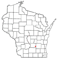 Location of Fall River, Wisconsin