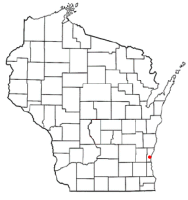 Location of Grafton, Wisconsin