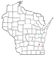 Location of Hartford, Washington County, Wisconsin, Wisconsin