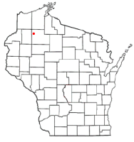 Location of Hayward, Wisconsin