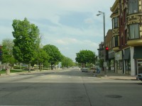 Downtown Janesville looking south on Main Street