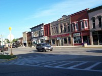 Downtown Lake Mills, east of the intersection of Lake and Main streets
