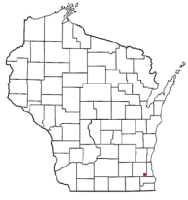 Location of Muskego in the state of Wisconsin