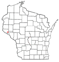 Location of Plum City, Wisconsin