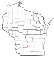 Location of Sauk City, Wisconsin