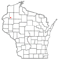 Location of Shell Lake, Wisconsin