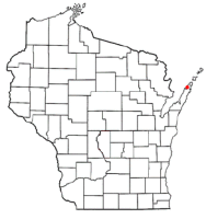 Location of Sister Bay, Wisconsin